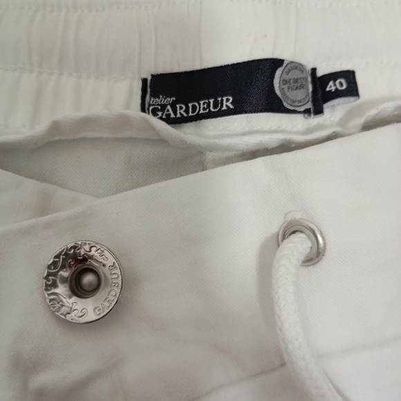 Gardeur White Straight Leg Fabric Pants Size 40(M) (FLAW) - Picture 4 of 14
